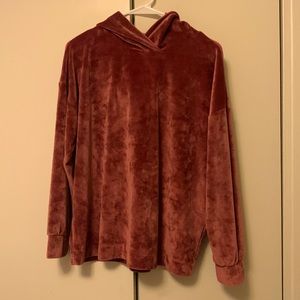 OYSHO velvet women hoodie size small